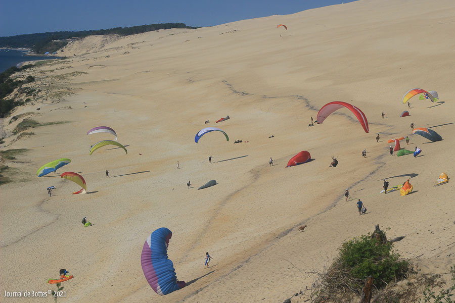 Parapentes à la dune du Pilat