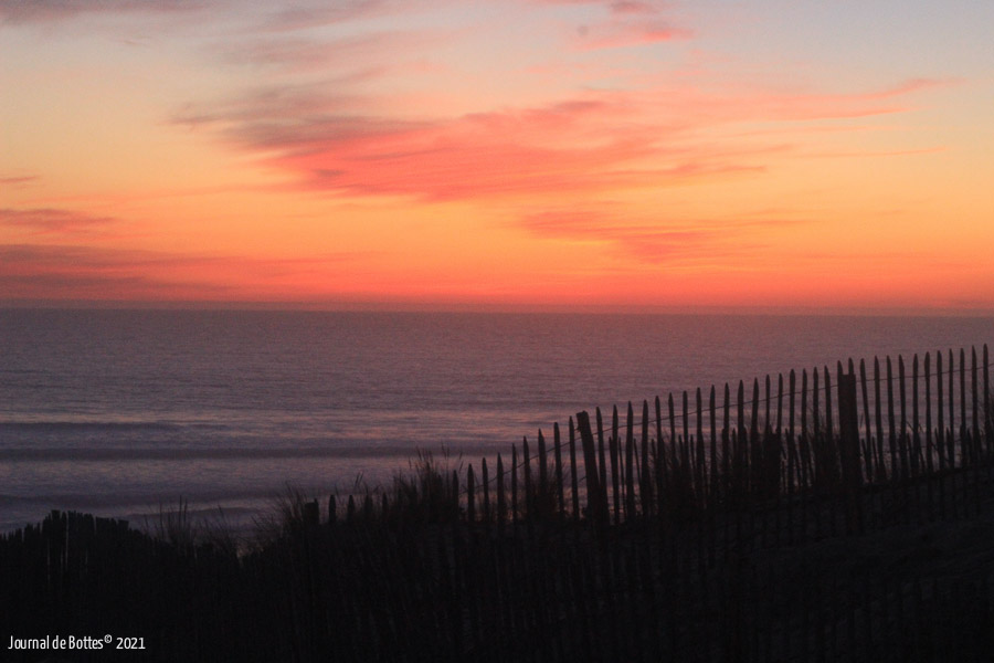 Coucher de soleil à Lacanau-Océan