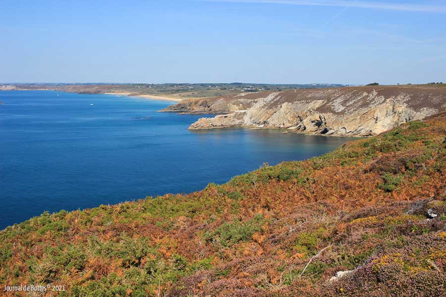 Cap de la Chèvre - vue vers la plage de la Palue
