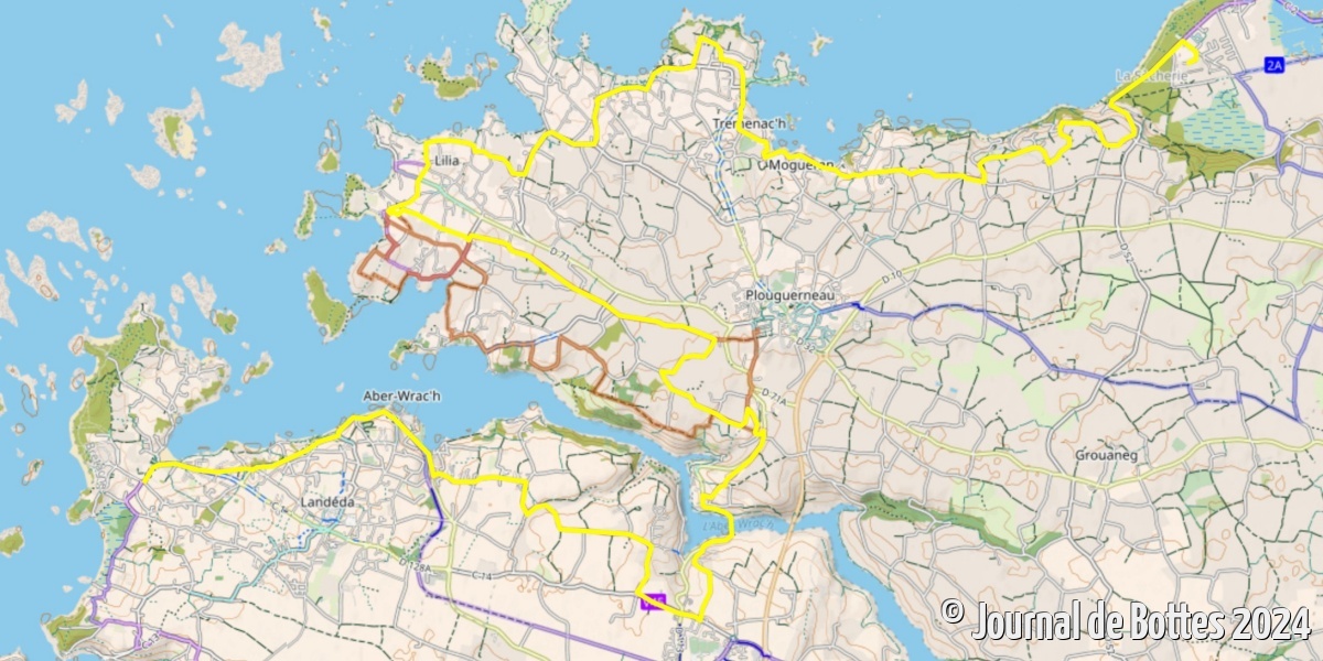 Le tracé du jour, raccourci