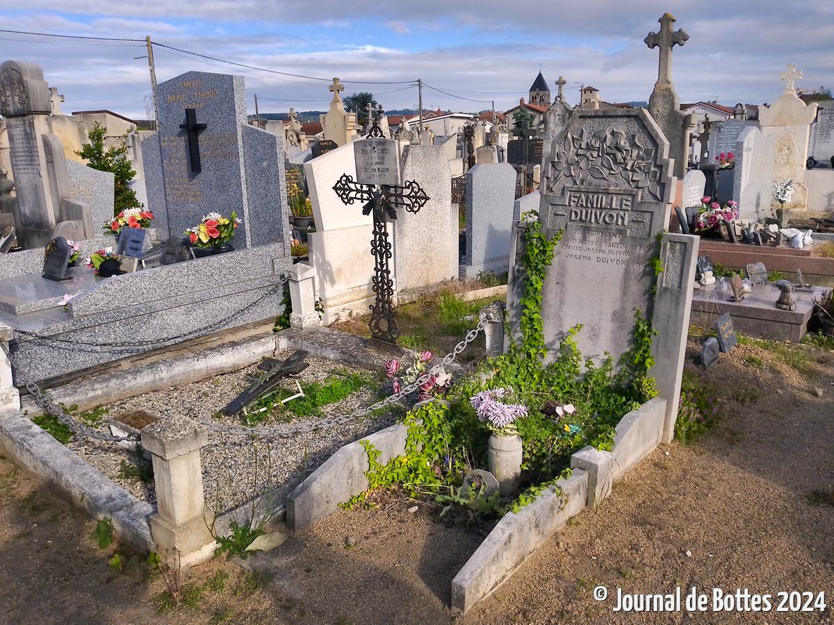 au cimetière de Saint-Rambert